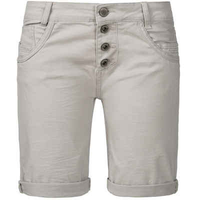 SUBLEVEL Shorts Damen Bermudas kurze Hose Baumwolle Jeans Sommer Chino Stoff Elastisch, Flex, Bequem