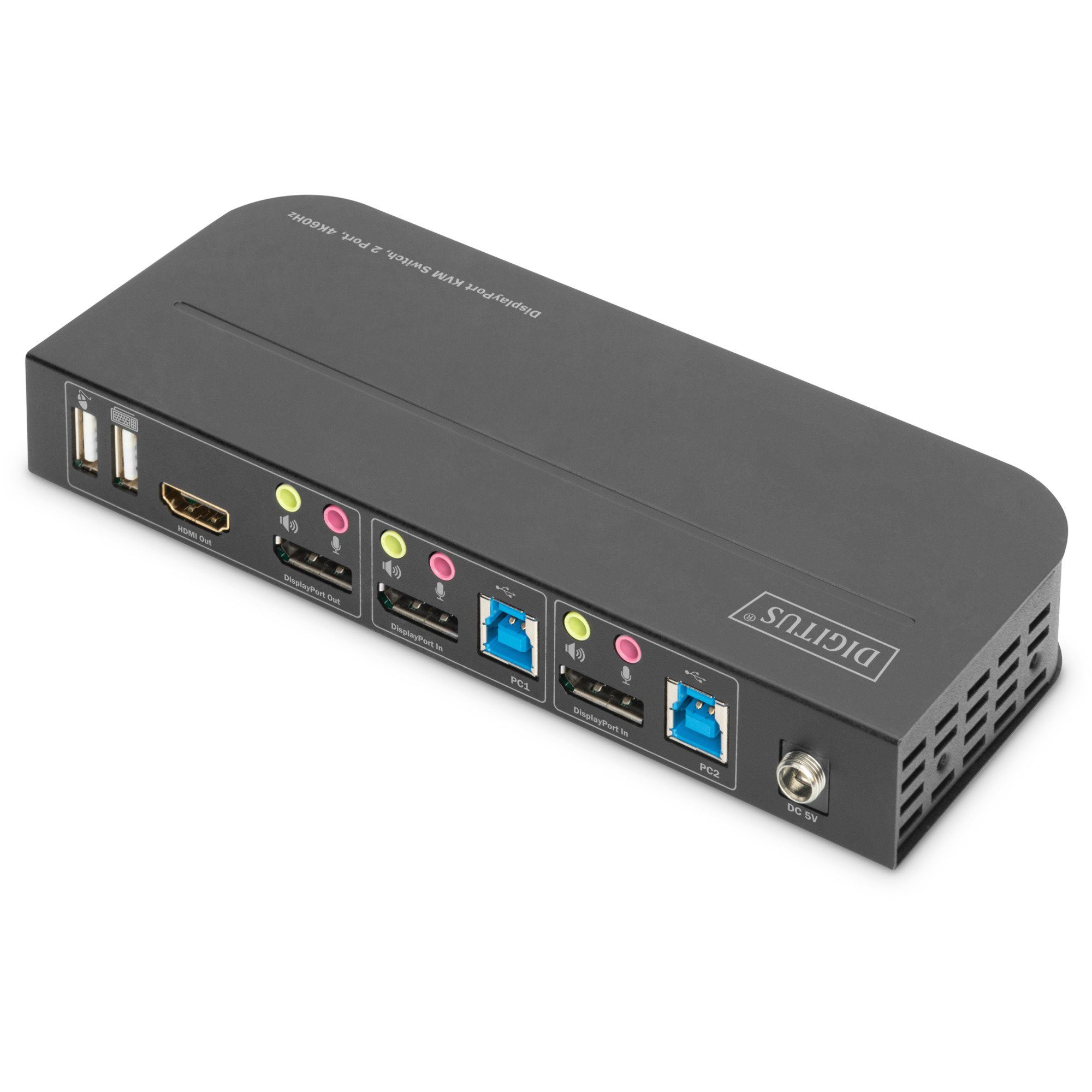 Digitus Digitus Netzwerk-Switch 2-Port 4K60Hz KVM-Switch