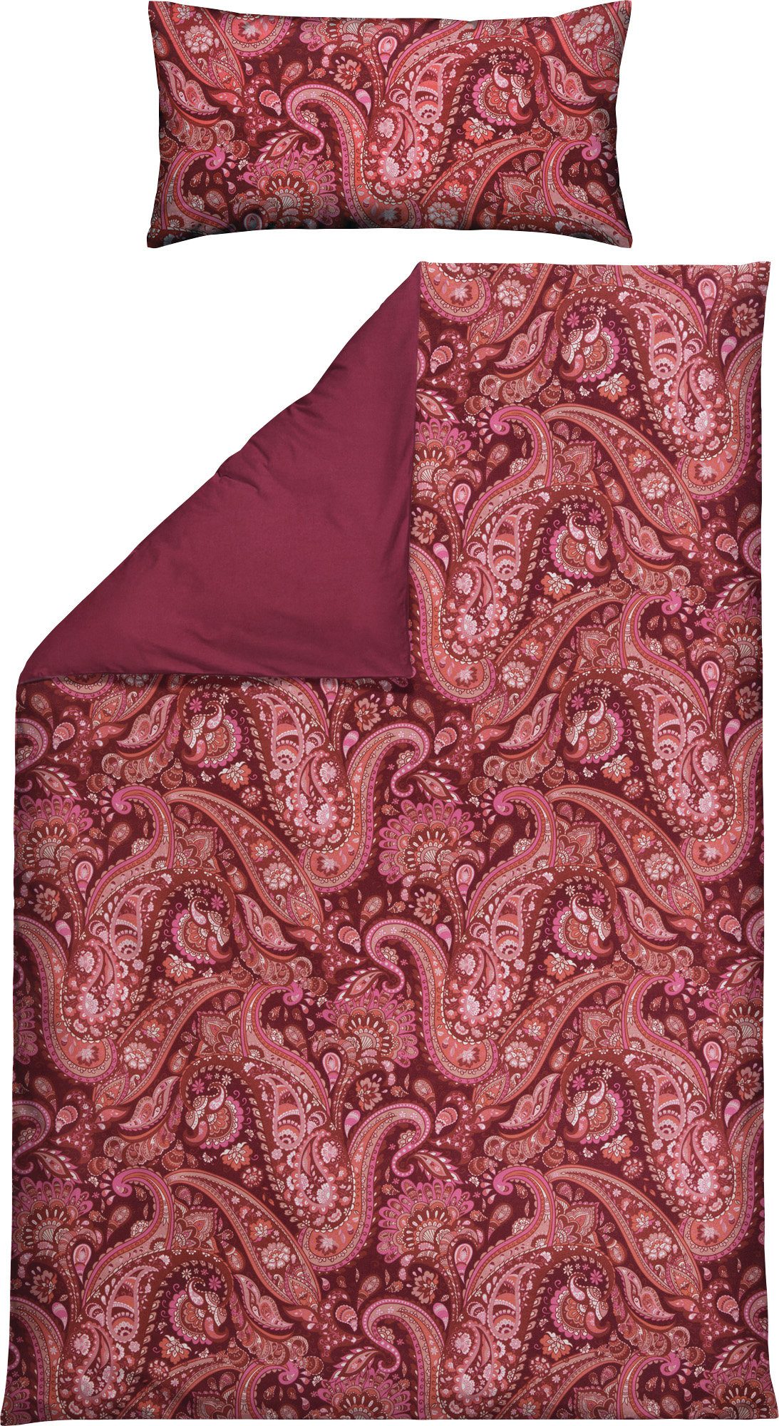 REDBEST Bettwäsche Bettwäsche, Mako-Satin, Satin Paisley günstig online kaufen