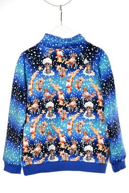 coolismo Sweater Kindersweater Pullover mit Giraffen und Bären Allover-print, Made in Europa