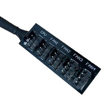GelldG Computer-Kühler 4-Pin PWM-Lüfternabe, 4-Pin-Anschluss für CPU-Lüfter