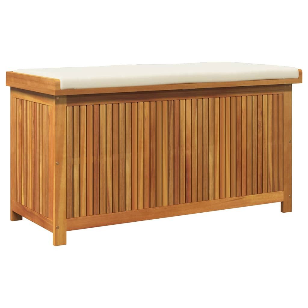 vidaXL Auflagenbox 113 x 50 x 605 cm Outdoor-Kissenbox 113x50x60,5 cm Massivholz Akazie