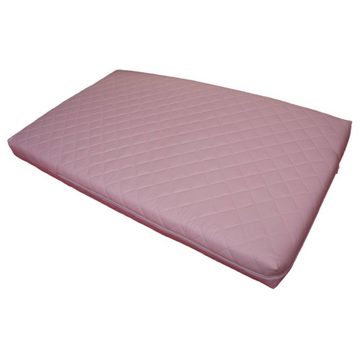 acerto® Kinderbett acerto® Massives Kiefernholz Kinderbett 70x140cm Matratze rosa, Ideal geeignet für Kinder bis 14 Jahren