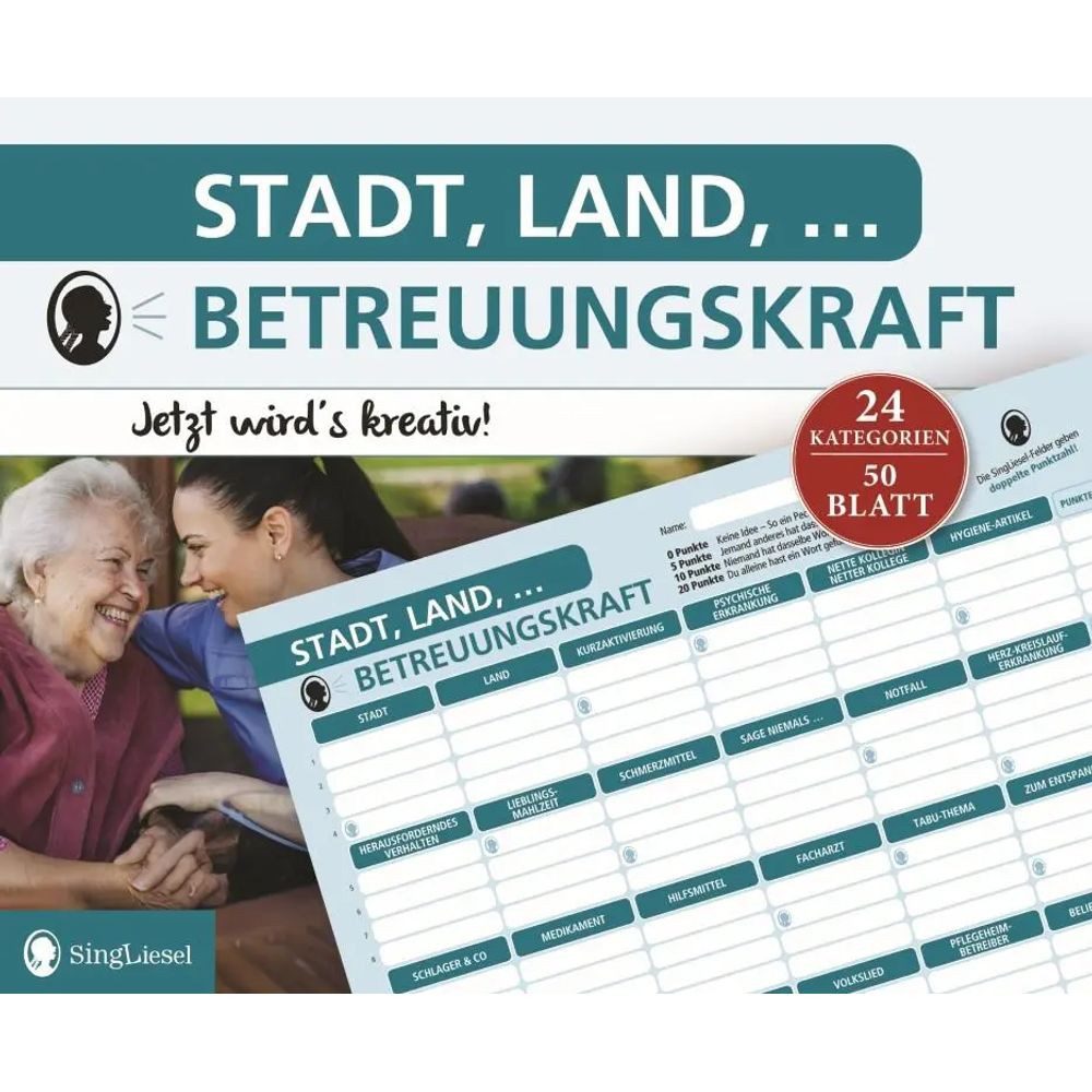 Spiel Stadt, Land, Betreuungskraft