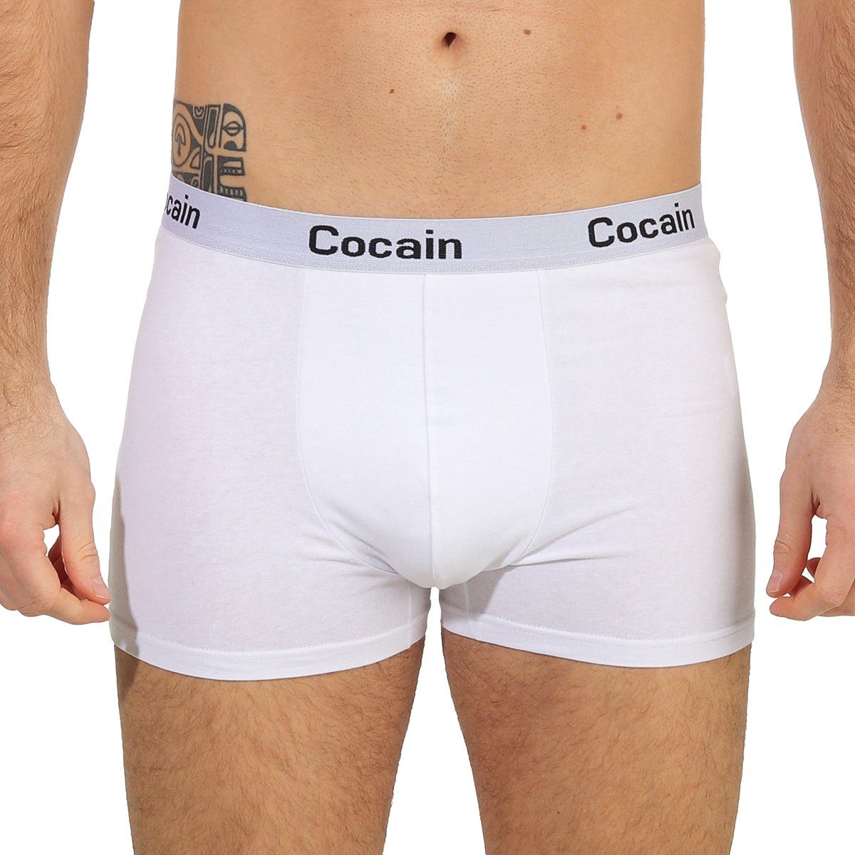 Cocain underwear Boxershorts 5 Bunte Herren Boxer Baumwolle anliegende Pants Unterhose Boxershort (Spar-Set, 5-St) Spitzenqualität aus Europa