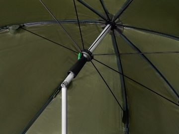 Delphin.sk Angelschirm Regenschirm mit Seitenwand Delphin BigONE CARP 250cm Angelschirm, Design des Schirms ist speziell auf die Karpfenangler angepasst