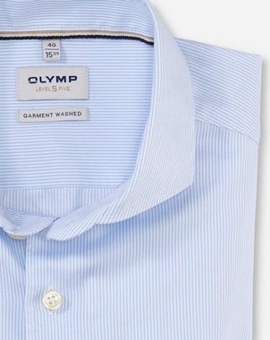 OLYMP Businesshemd Level 5 body fit Garment Washed