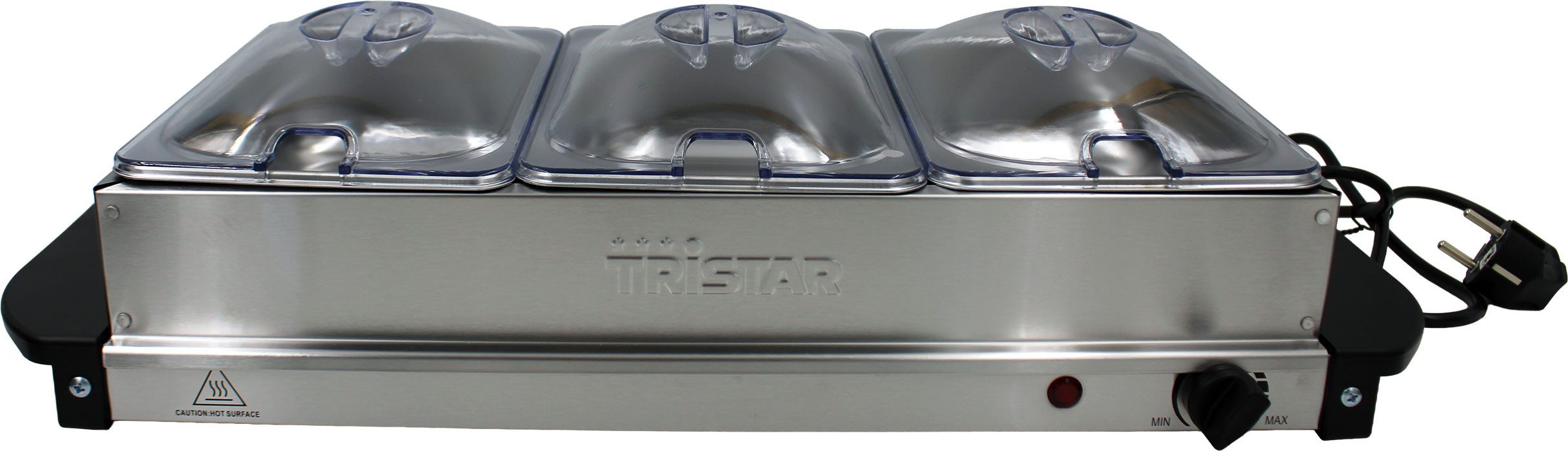 Tristar Warmhalteplatte Tristar BP-6283 Buffet-Servierer inkl. Deckel 200W – Bild 2 von 4