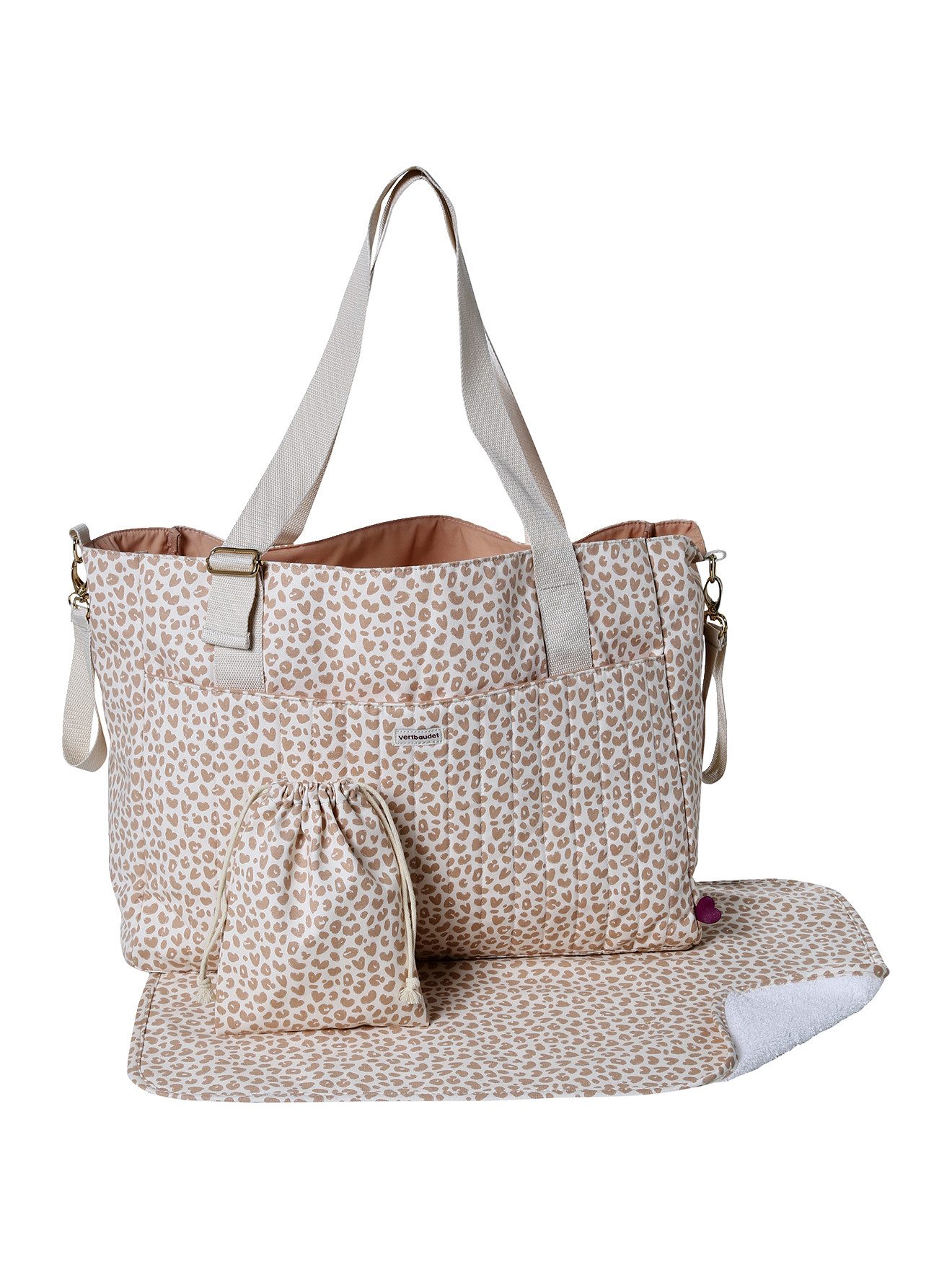 vertbaudet Wickeltasche LOVELY LEO, viel Stauraum, 1 Außenfach, 45 x 35 x 18 cm