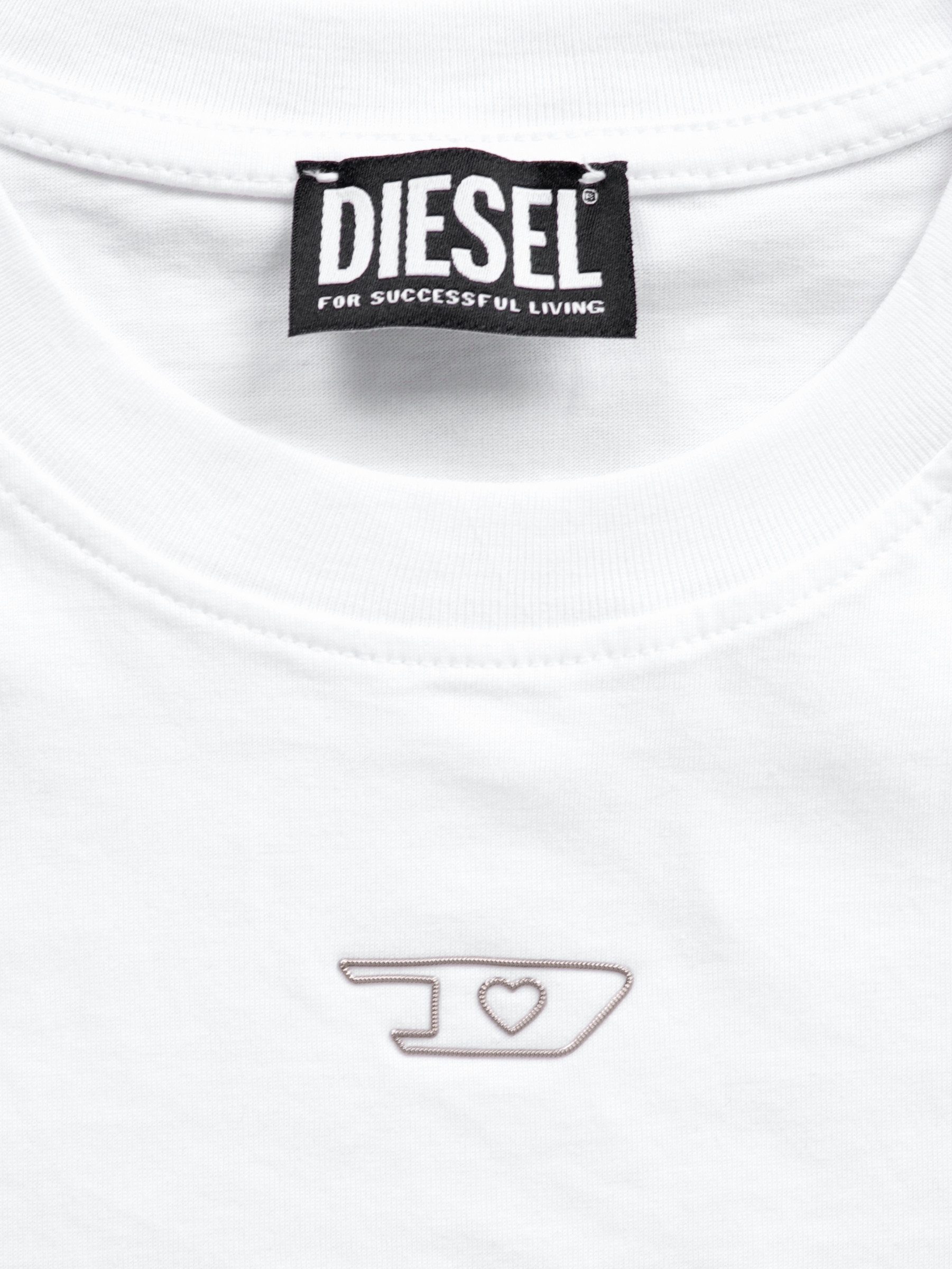 Diesel Rundhalsshirt Cropped Top - T-REG-CR-1 Regular Fit Crop Shirt
