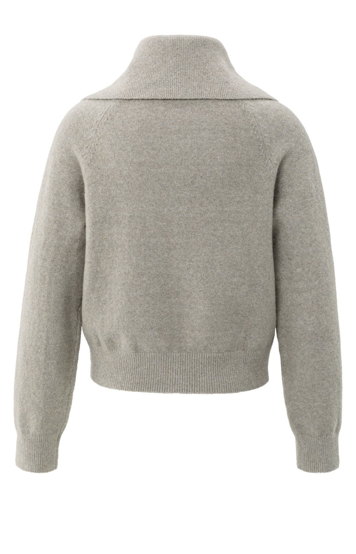 YAYA Strickpullover Cardigan mit Reißverschluss günstig online kaufen