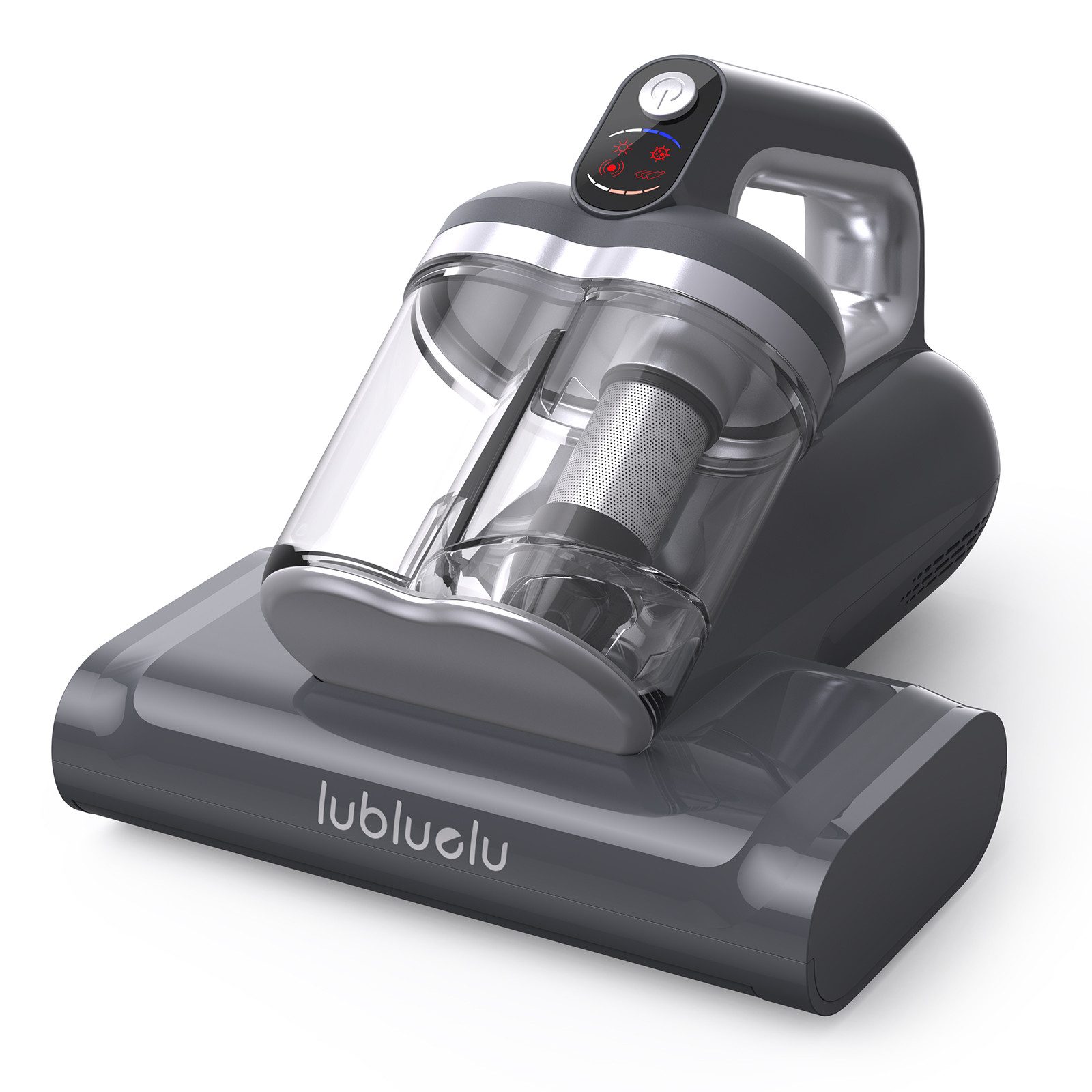 lubluelu Matratzenreinigungsgerät CM210 Kabelloser Milbenstaubsauger mit UV-C-Licht 15Kpa, 170 W, beutellos, mit USB-C Ladefunktion / Handstaubsauger für Matratzen, Betten,Sofa