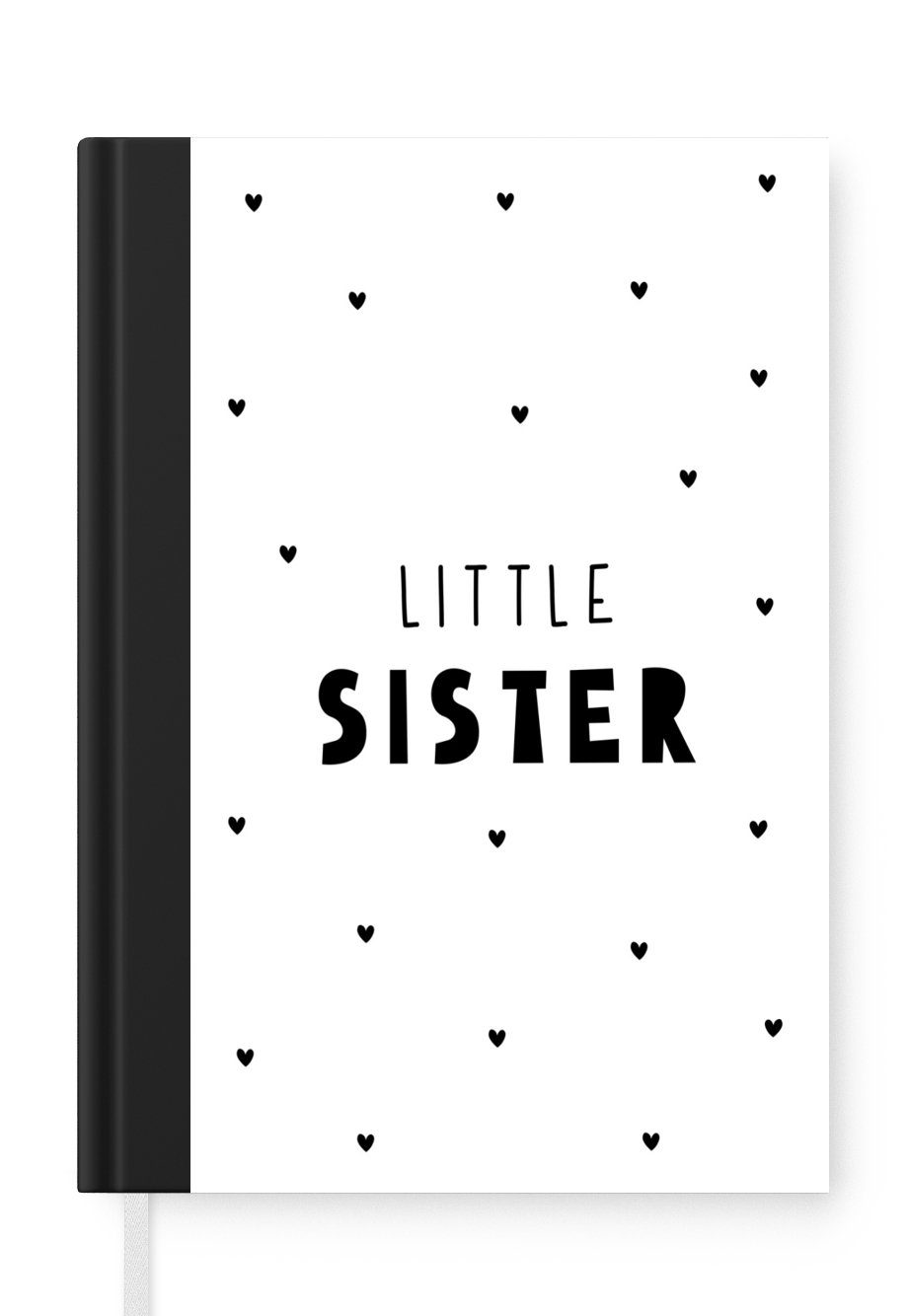 MuchoWow Notizbuch Mädchen - Kleine Schwester - Sprichwörter - Zitate, Notebook, Notizblock a5, Tagebuch, Journal Liniert