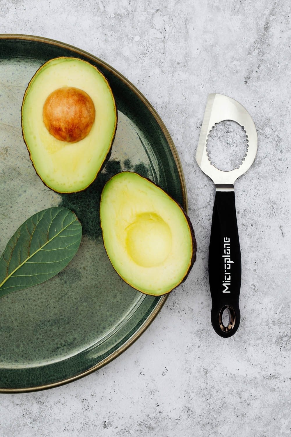 Microplane Gemüse-Scheibenschneider Avocado-Schneider SPECIALTY, L 18 cm, Schwarz, (1-tlg)