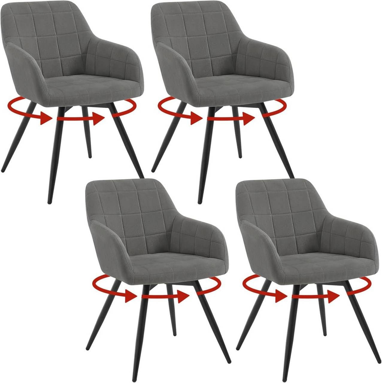 Woltu Esszimmerstuhl (4 St), gepolsterter ergonomischer, günstig online kaufen