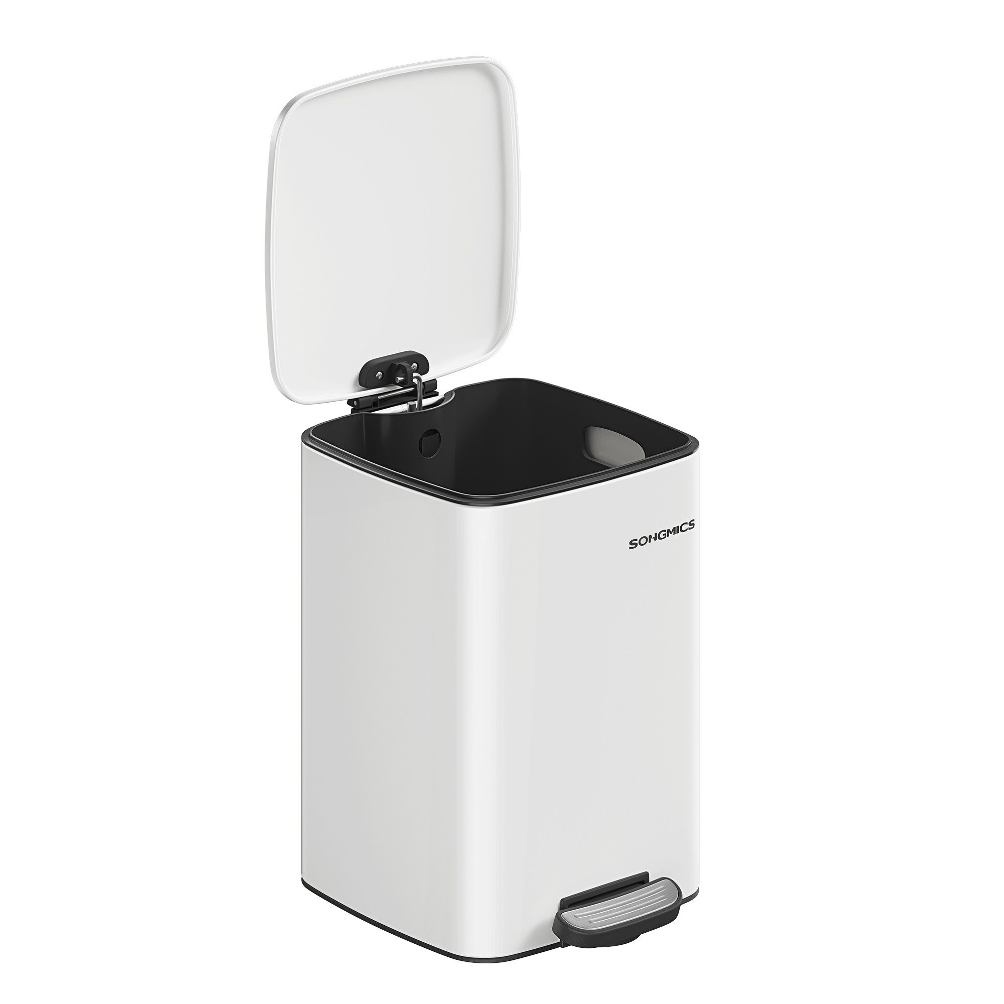 SONGMICS Mülleimer 20L/30L, Abfalleimer, Tretmülleimer, mit Inneneimer, Offenhaltefunktion