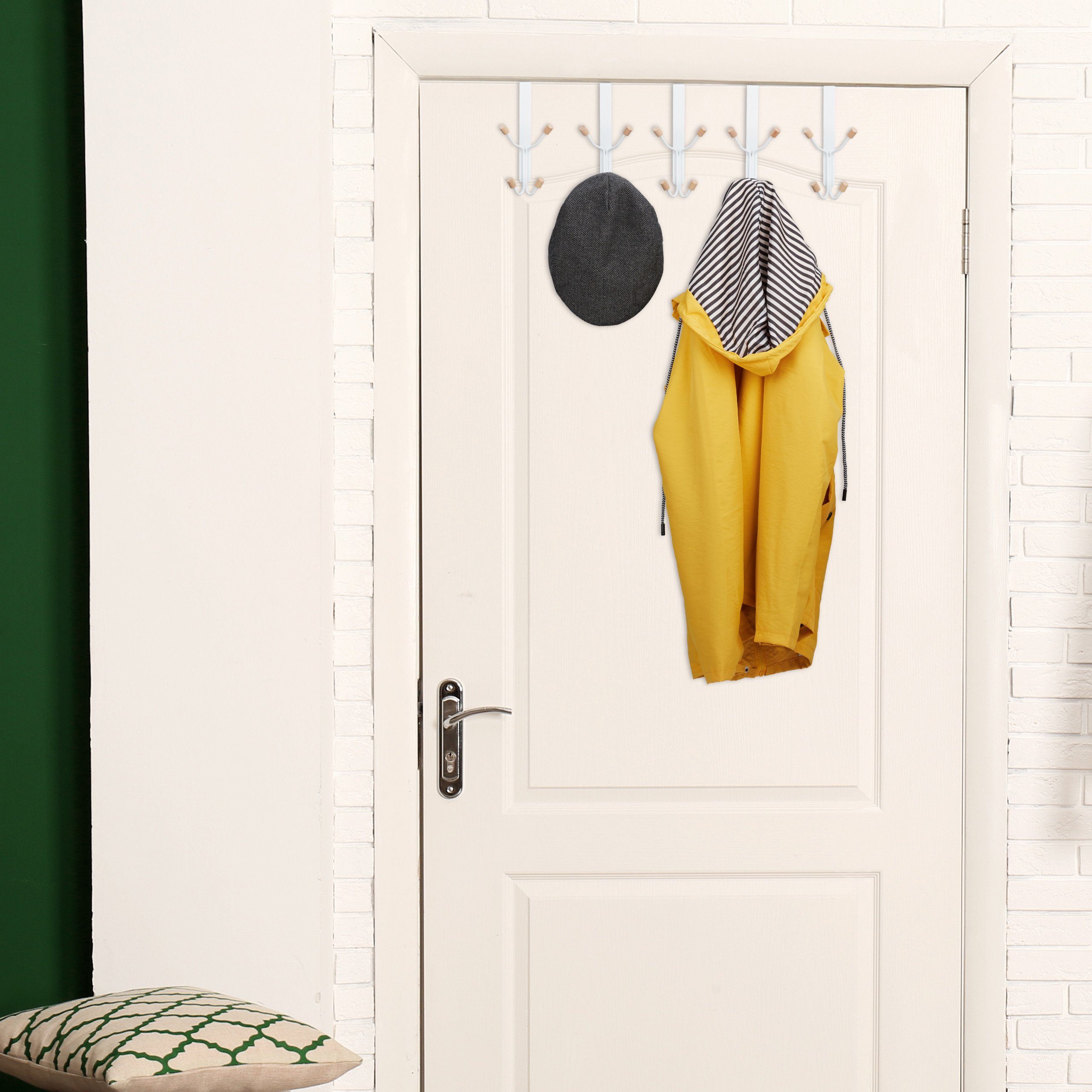 relaxdays Türhaken vierfach 5er Set günstig online kaufen
