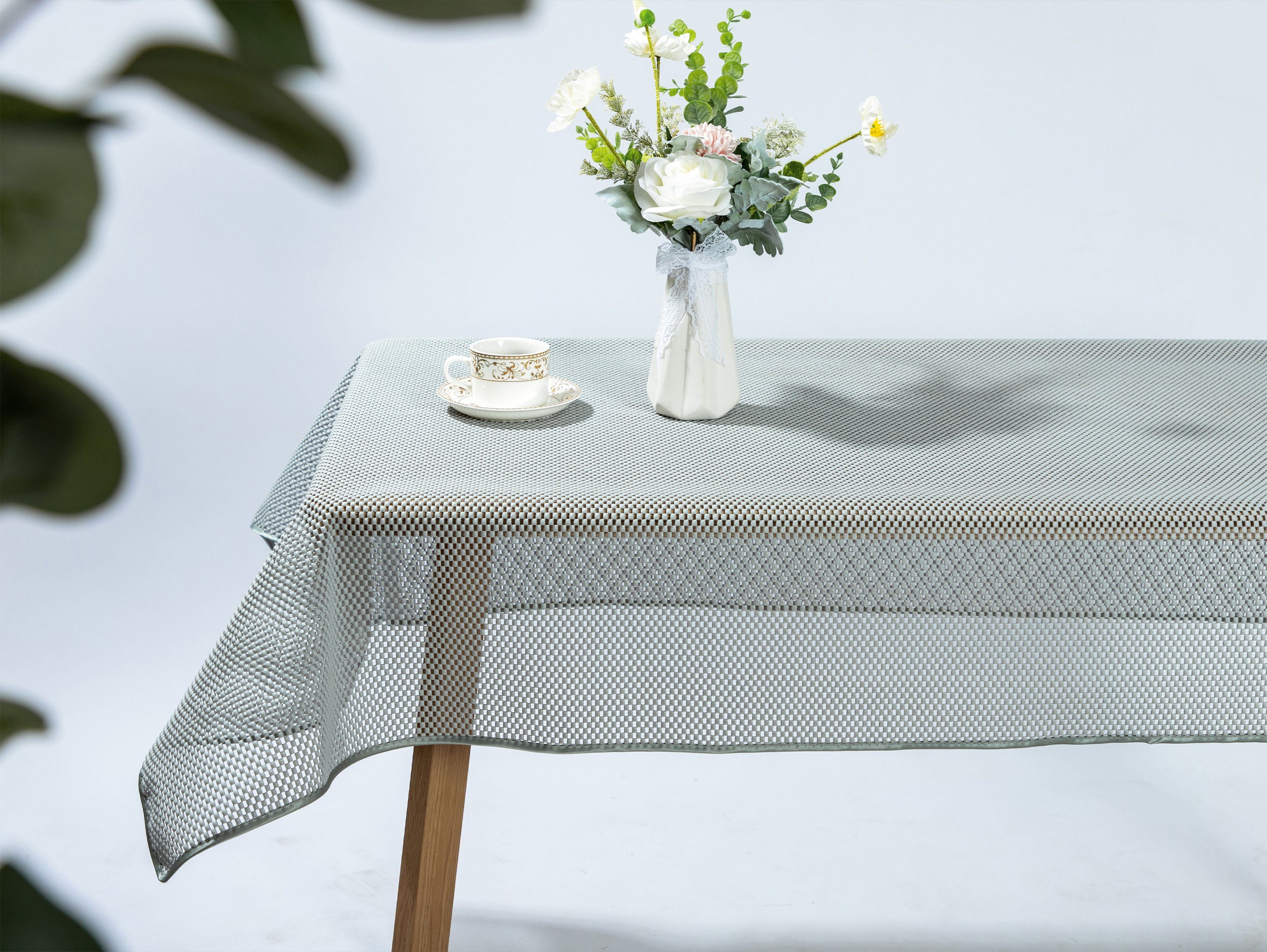 Beautex Tischdecke Kairo Weichschaummit Paspelband, Garten Balkon Terrasse (1-tlg), Waschbar bis 30°C, rutschhemmend,Sonnenschutz-Imprägnierung