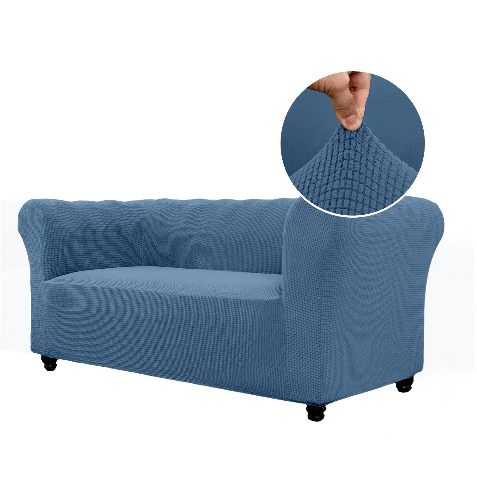 BTTO Sofahusse Sesselbezug Strech Jacquard-Sofabezug Armlehne Couchbezug Sofabezüge, mit Schaumstoffstäbe