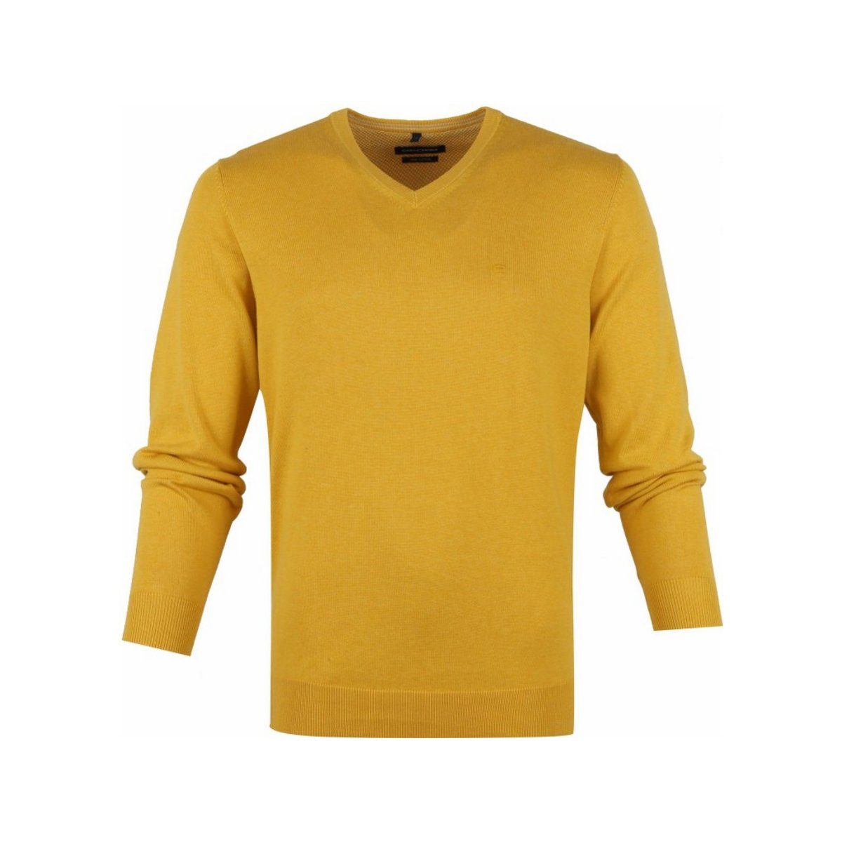 (562) CASAMODA V-Ausschnitt-Pullover Gelb (1-tlg) gelb VENTI