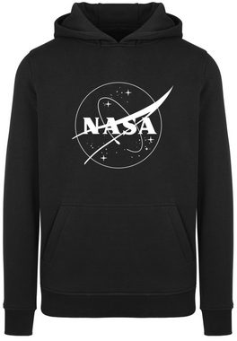 F4NT4STIC Sweatshirt NASA Classic Insignia Logo Monochrome Herren,Premium Merch,Slim-Fit,Kapuzenpullover,Bedruckt