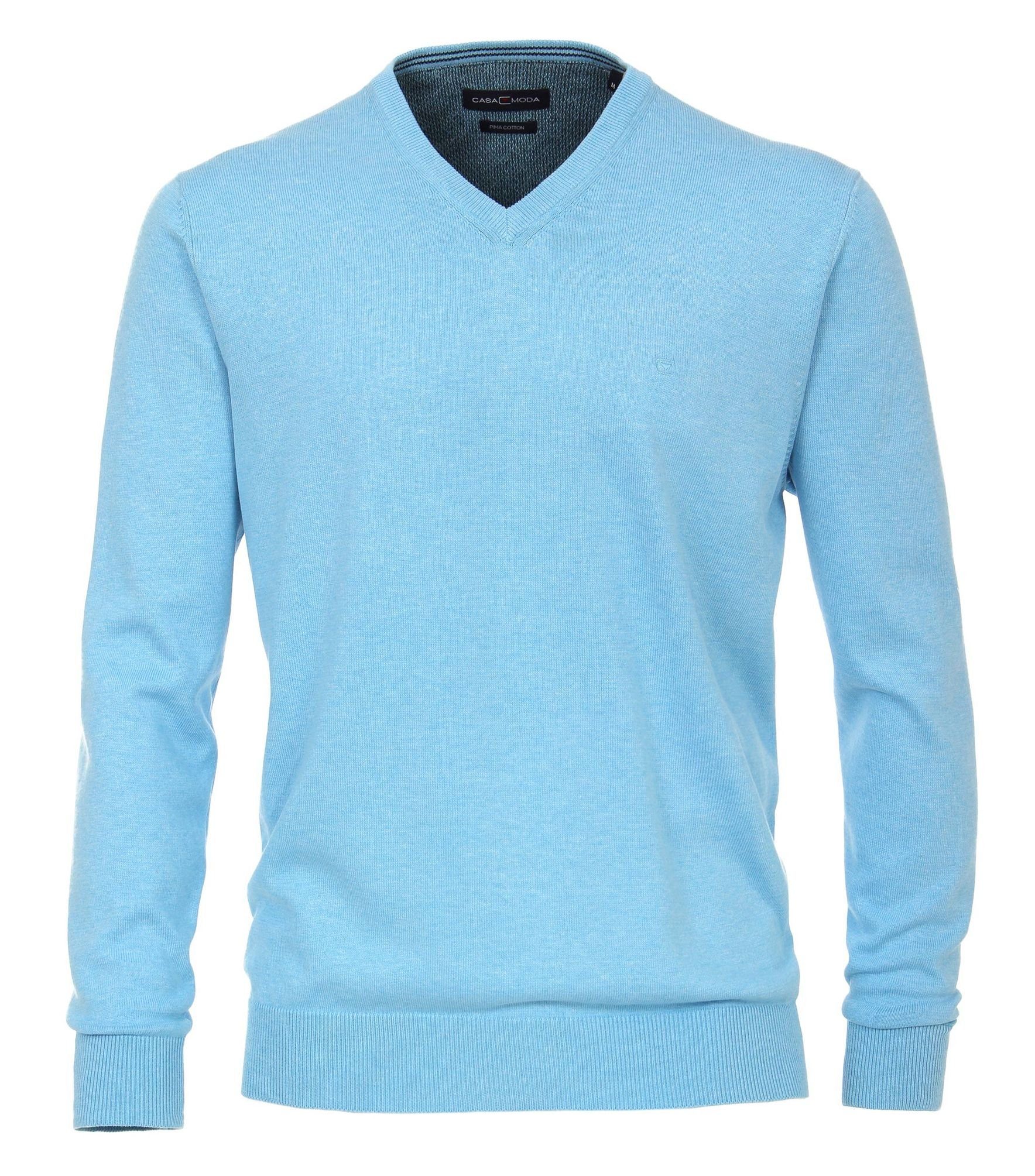 CASAMODA V-Ausschnitt-Pullover V-Ausschnitt PIMA-Baumwolle günstig online kaufen