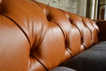 JVmoebel Chesterfield-Sofa Chesterfield Sofa Stoff Couch big xxl couchen Sitz Polster Leder sofas, Die Rückenlehne mit Knöpfen.