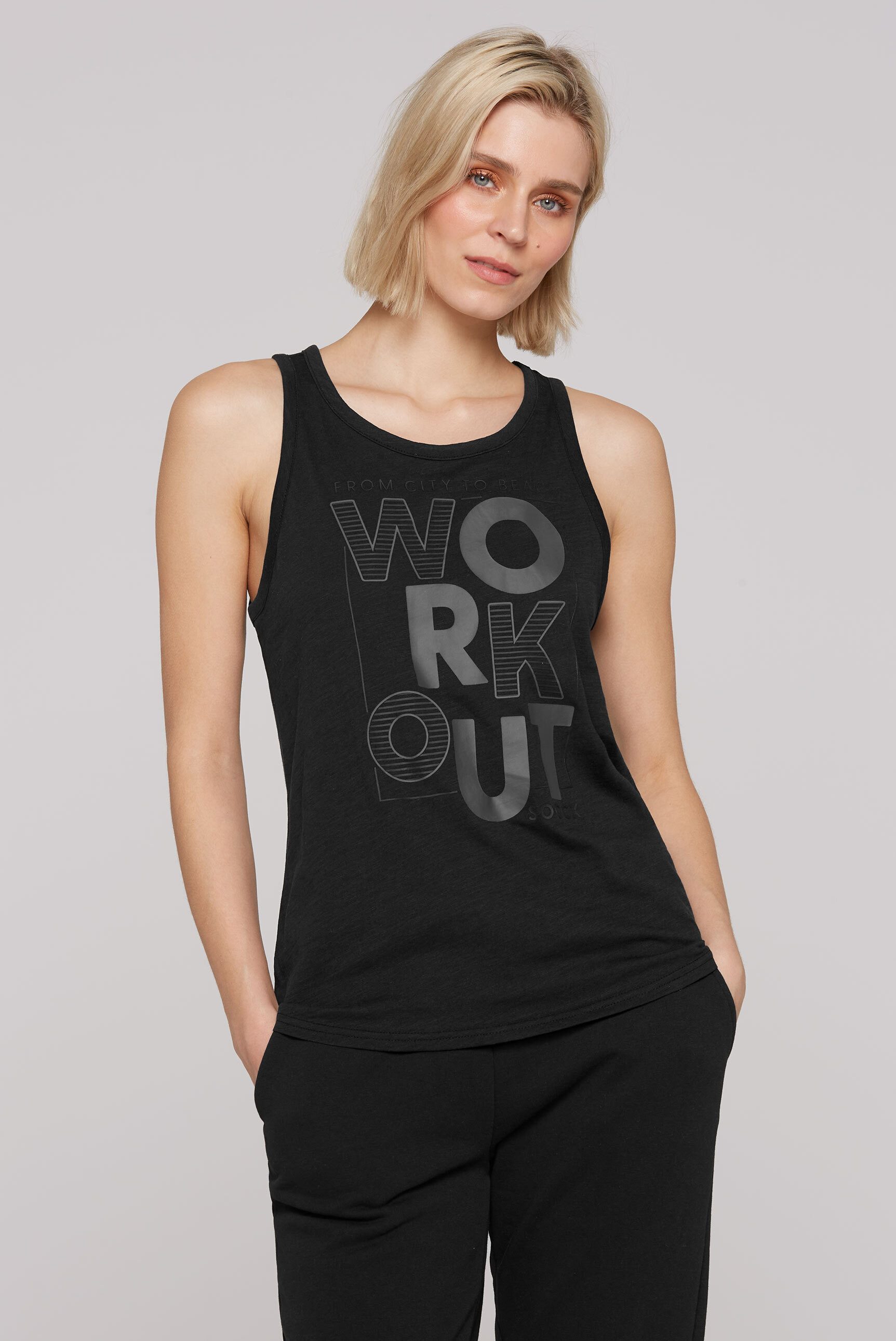 SOCCX Tanktop aus Baumwolle
