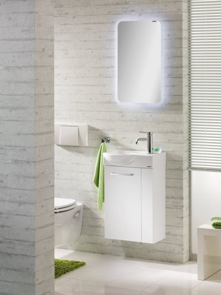 Thumbnail - FACKELMANN Waschbecken SBC SCENO Gäste WC Set 3-teilig 45 cm, Weiß