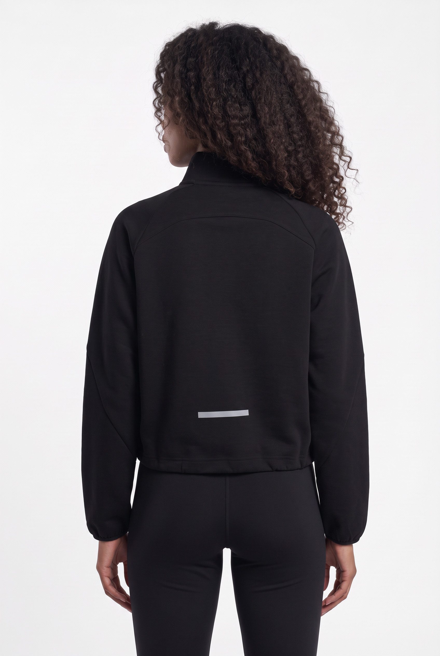 hummel Sweater HMLTECH FLEECE WOMEN BOXY HALF ZIP mit reflektierenden Logodetails, aus Baumwolle, Polyester und Elasthan – Bild 2 von 5