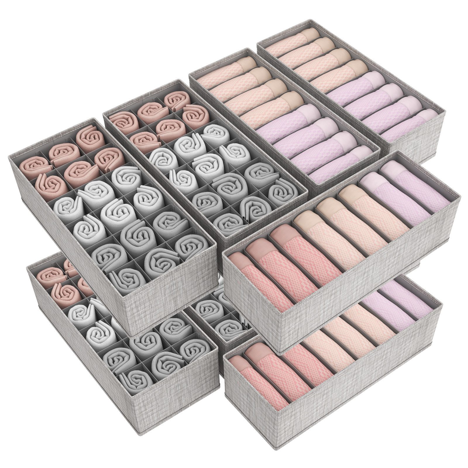 Lifewit Aufbewahrungsdose Double Organizer für Kommode, Kleiderschrank Orga günstig online kaufen