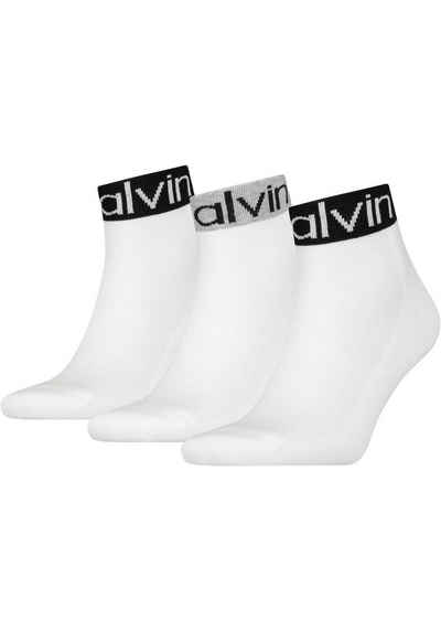 Calvin Klein Короткие носки (Packung, 3-Paar) CK MEN QUARTER 3P LOGO