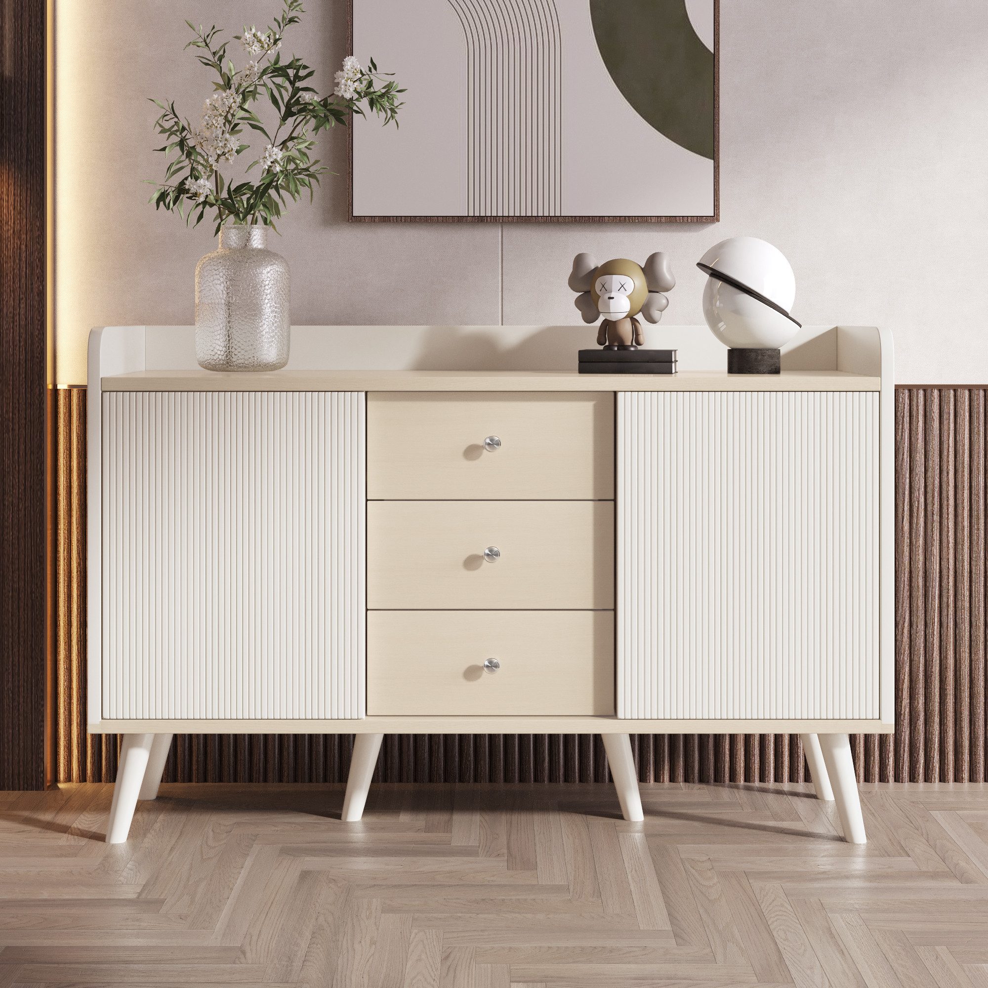 Merax Sideboard in Holzoptik für Wohnzimmer günstig online kaufen
