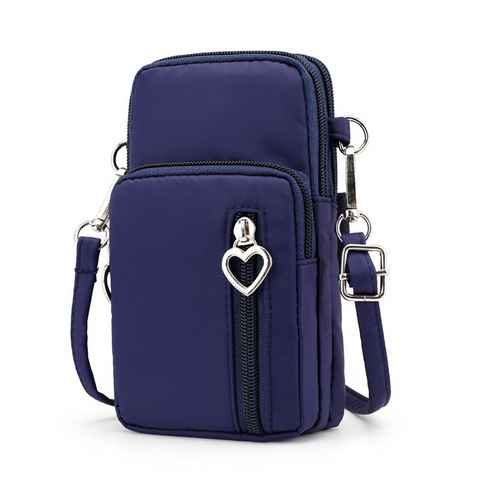 Alster Herz Handytasche Kleine Umhängetasche Damen, Schultertasche Handytasche Crossbody E0197, Verstellbar Schultergurt