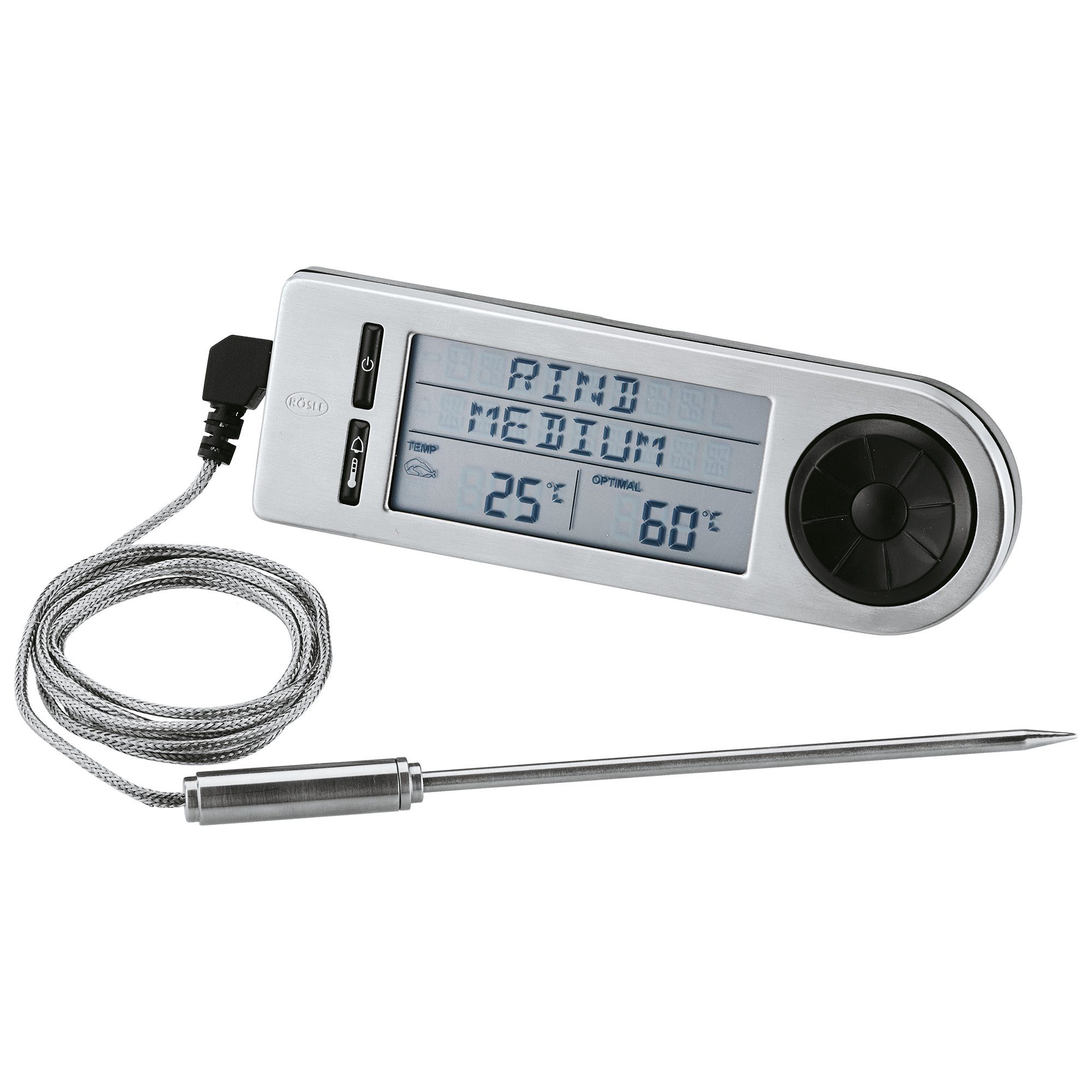 RÖSLE Kochtopf RÖSLE EXPERTISO Bratenthermometer und Bräter digital Set rechteckig