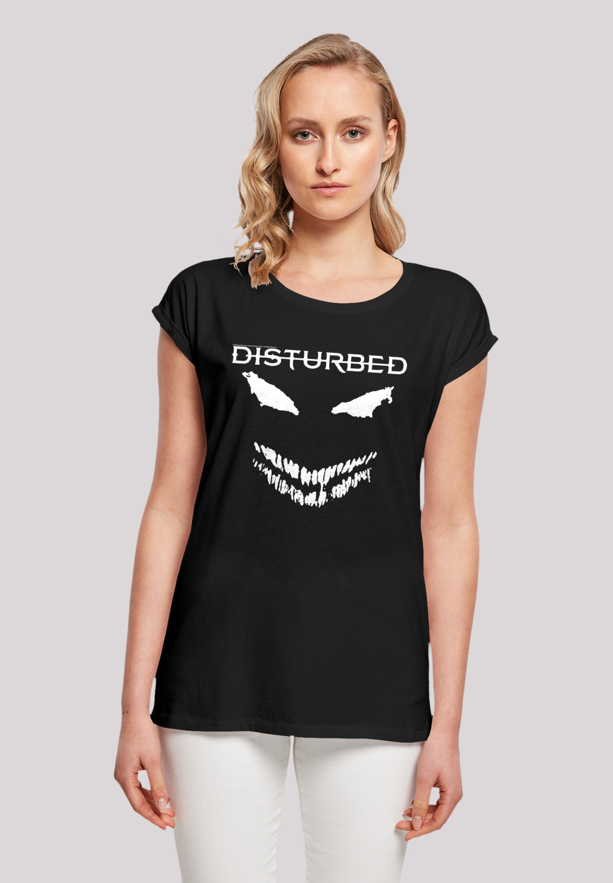 F4NT4STIC T-Shirt Disturbed Heavy Metal Scary Face Candle Premium Qualität, Rock-Musik, Band