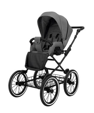 babies-on-wheels Kombi-Kinderwagen Romantik 5 in 1 mit Sportsitz, Autositz, Iso und Zubehör in 8 Farben