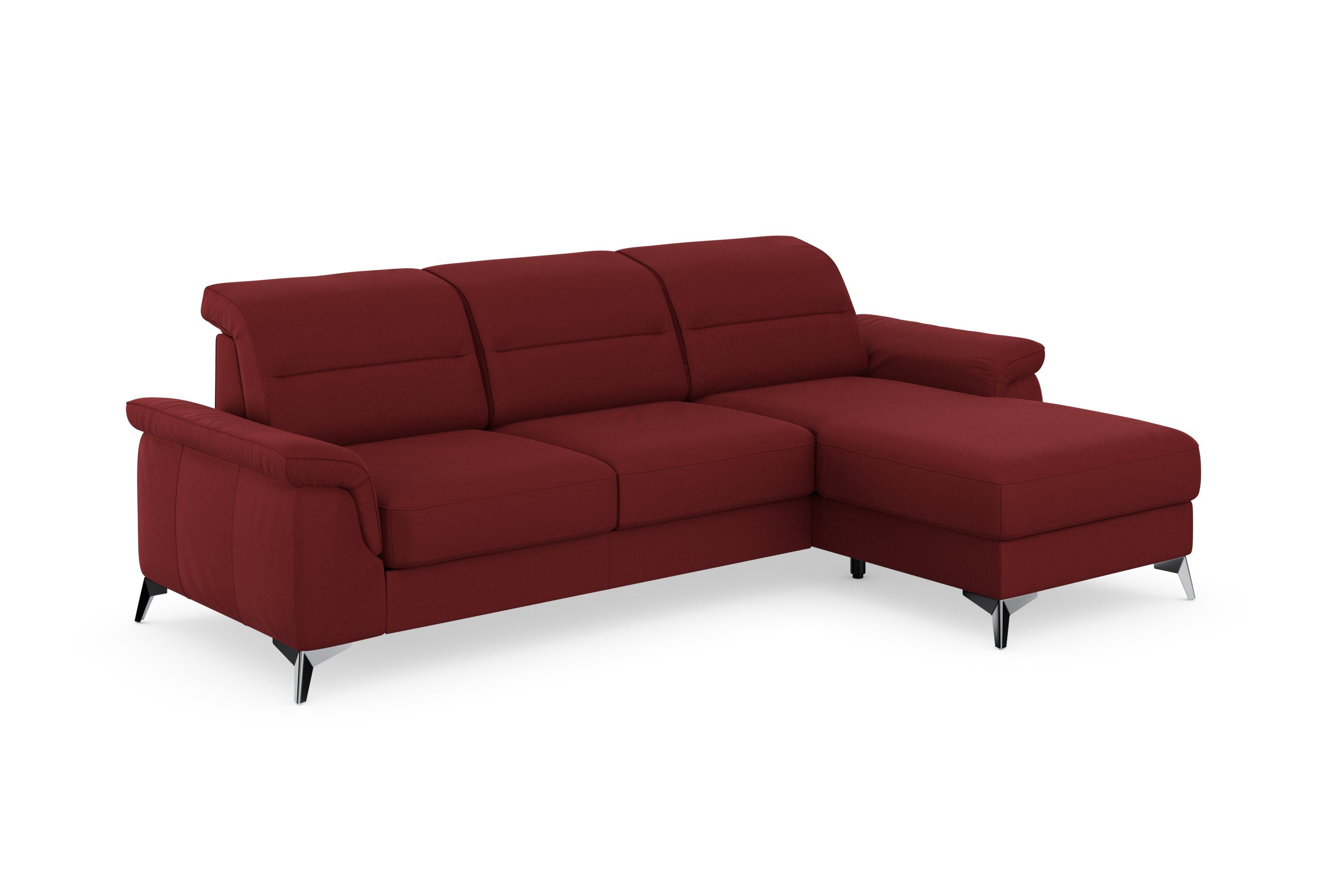 sit&more Ecksofa mit Recamiere, Kopfteilverstellung Sinatra, Armteilfunktion optinal und mit