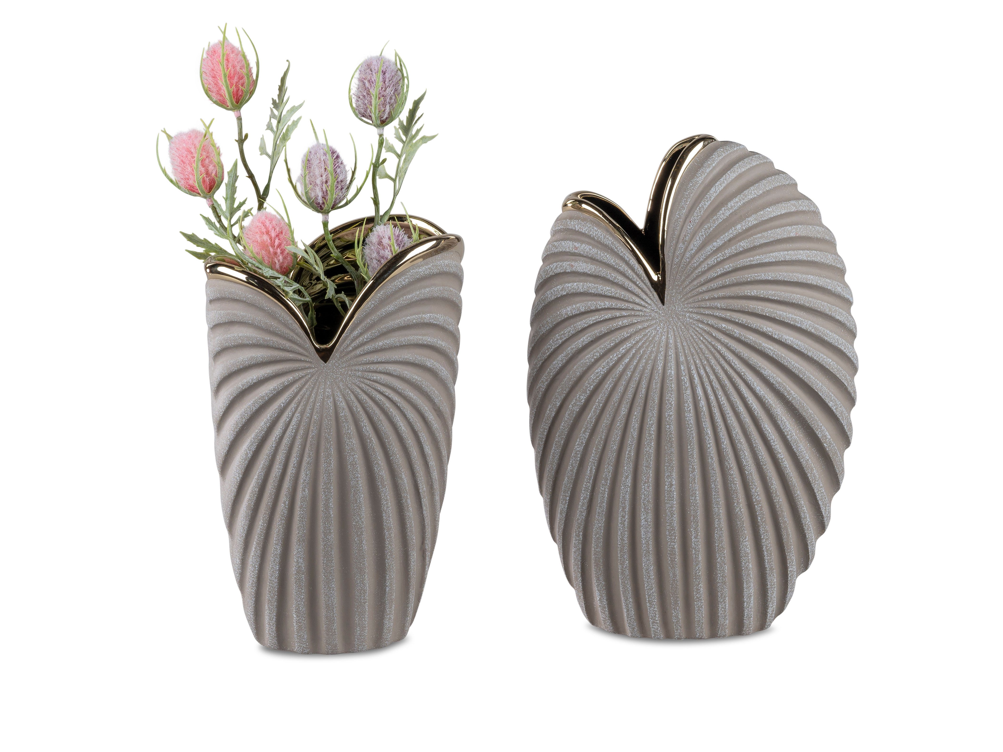 formano Dekovase Dekovase in Sand-Gold – Stilvolle Blumenvase für dein Zuha günstig online kaufen