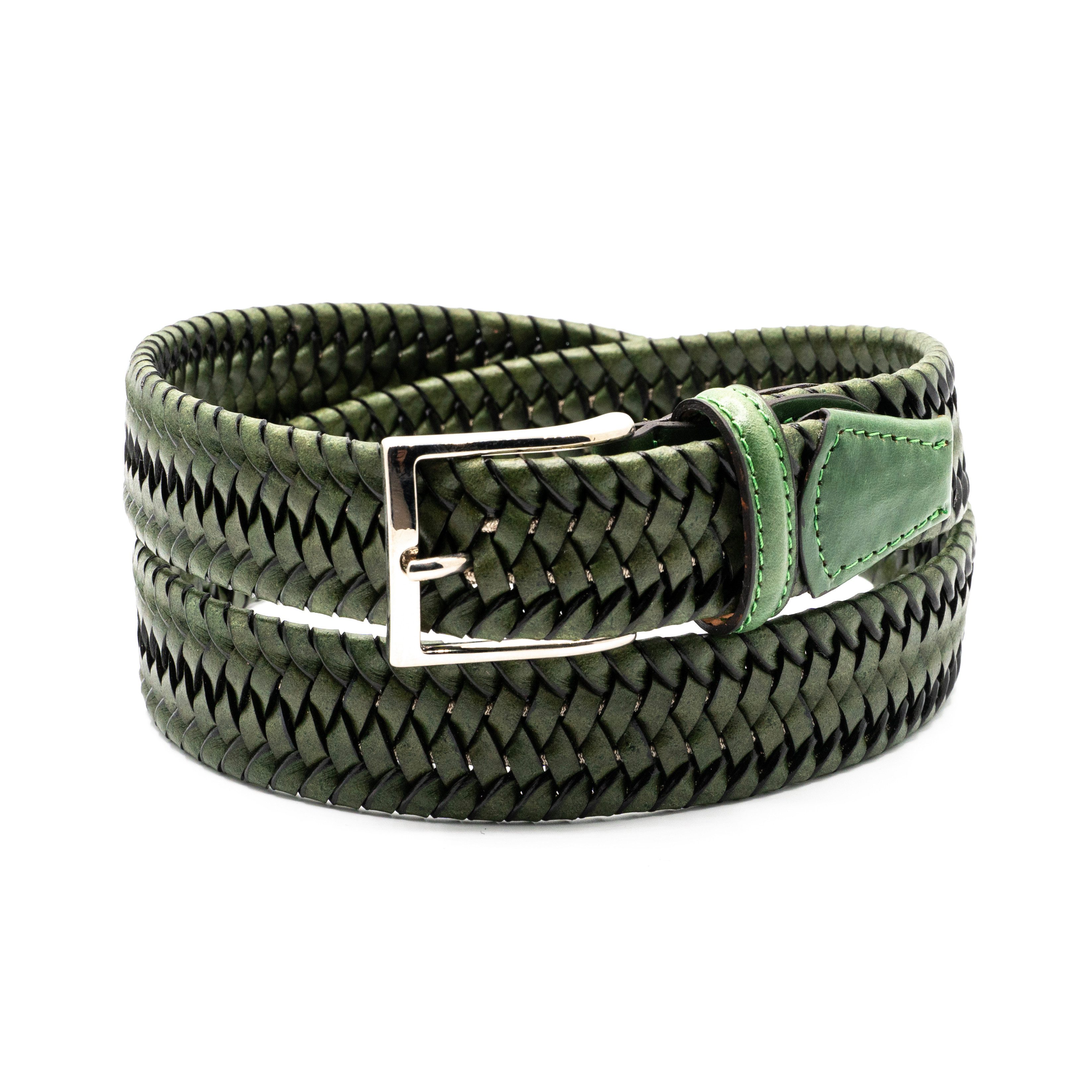 So Milano Flechtgürtel Leder, MADE IN ITALY