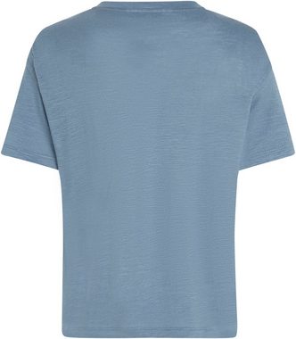 Tommy Hilfiger T-Shirt RLX LINEN LYOCELL V-NK SS in Flammgarn-Optik