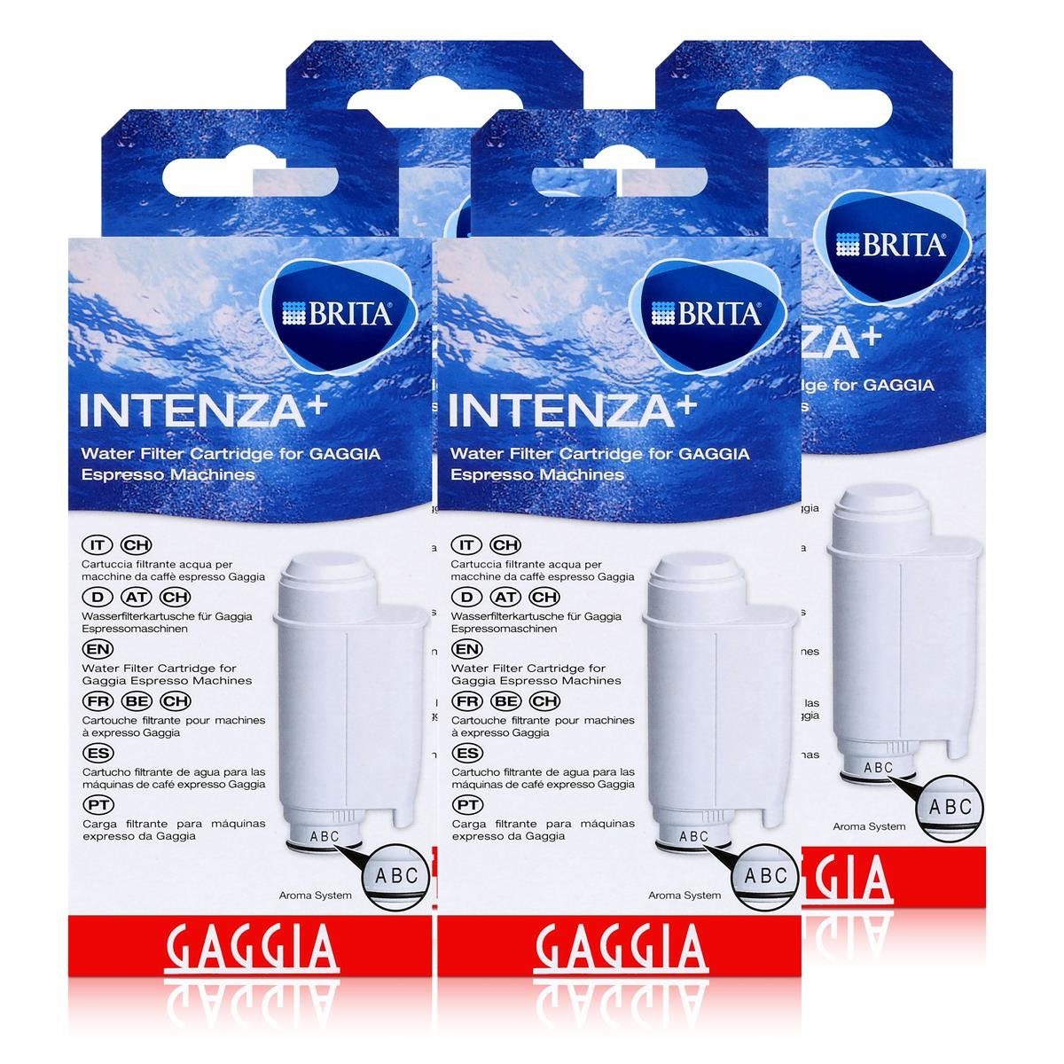 Gaggia Wasserfilter Gaggia Brita Intenza+ Wasserfilter Kartusche für Espressomaschine (4er
