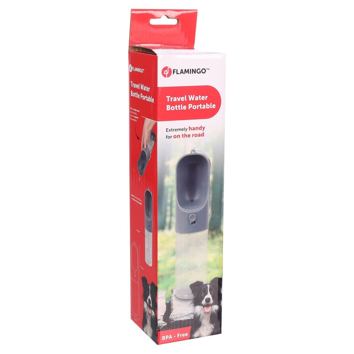 Flamingo Wasserspender Trinkflasche tragbar Archie grau günstig online kaufen