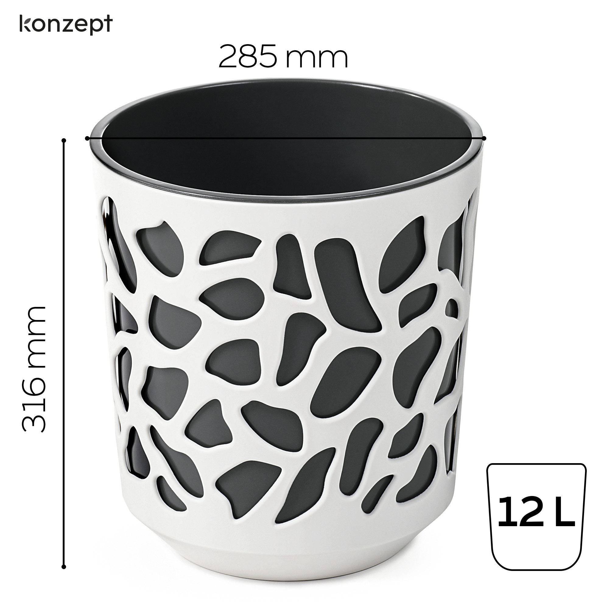 KONZEPT Blumentopf 30 cm Durchmesser 12 günstig online kaufen
