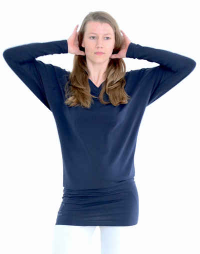 ESPARTO Longshirt Trendy Longshirt Eva in Bio-Baumwolle Bequemes, elegantes Sportkleid, raffiniert und vielseitig tragbar