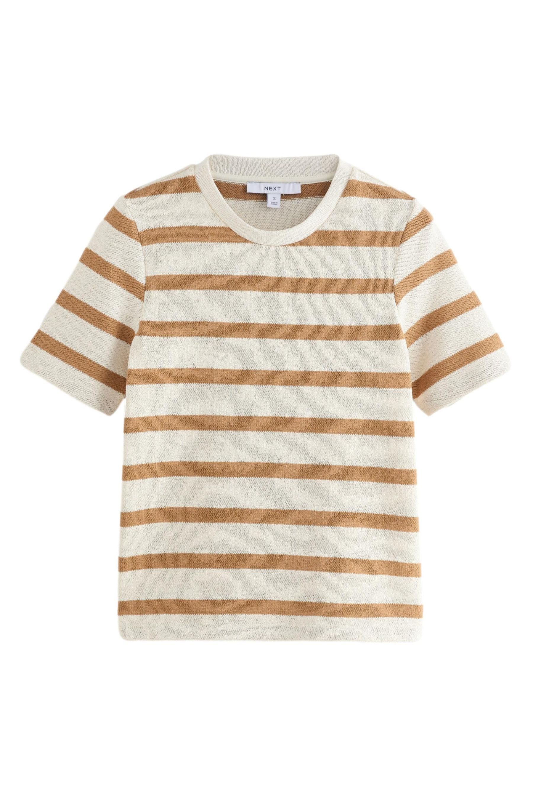 Next T-Shirt Kurzarm-T-Shirt aus Strick mit günstig online kaufen