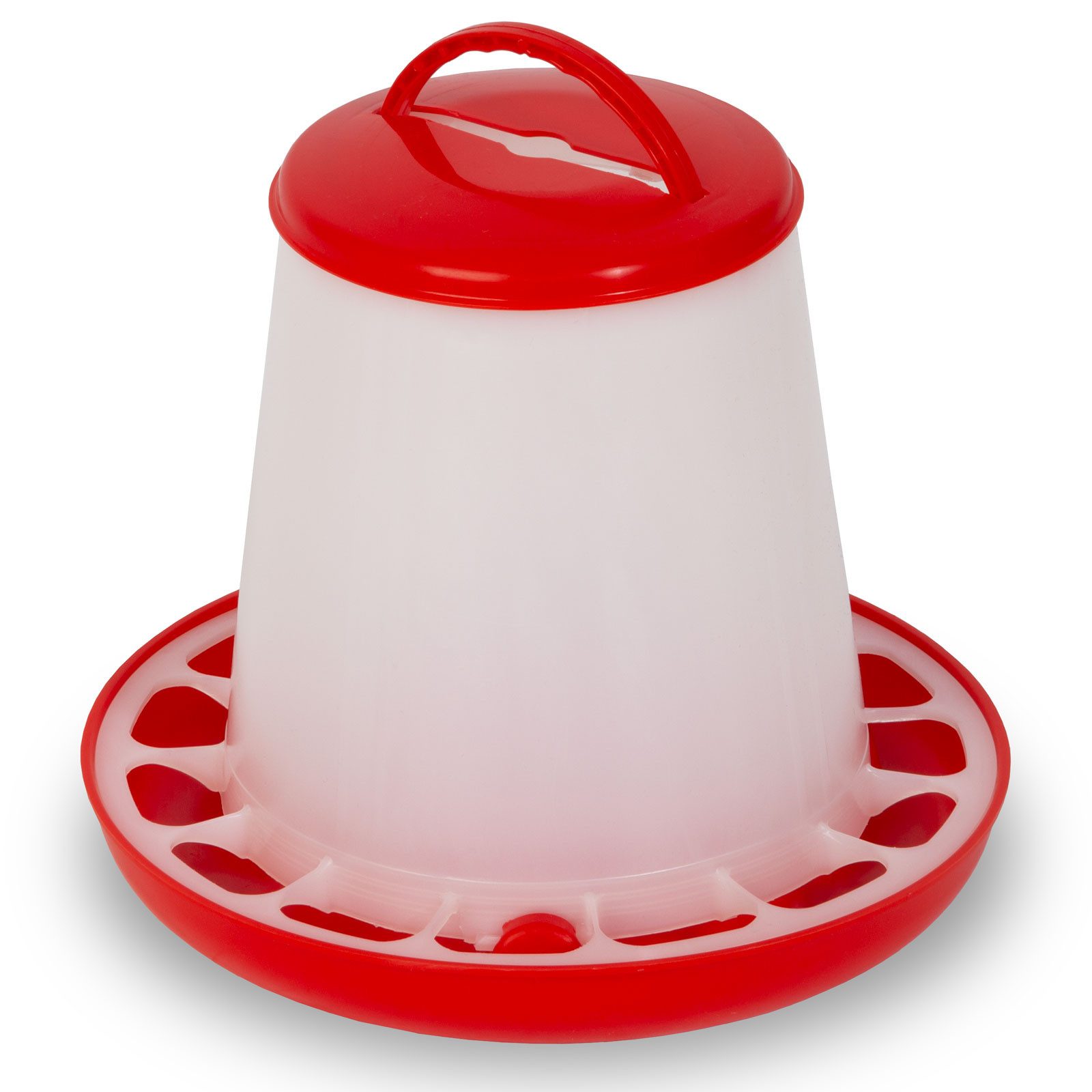 EBERTH Futterstation Geflügel Futterautomat mit 1,5 kg Kapazität, PP-Copolymer, Zubehör für landwirtschaftliche Betriebe