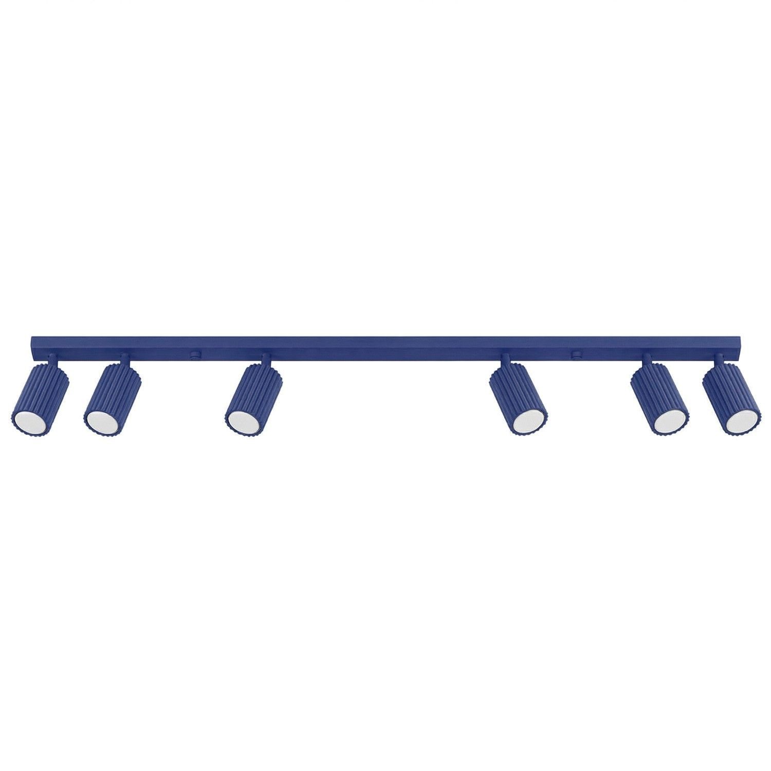 Licht-Erlebnisse Deckenstrahler BERTA, ohne Leuchtmittel, Aluminium verstellbar Ultramarin GU10 länglich Modern