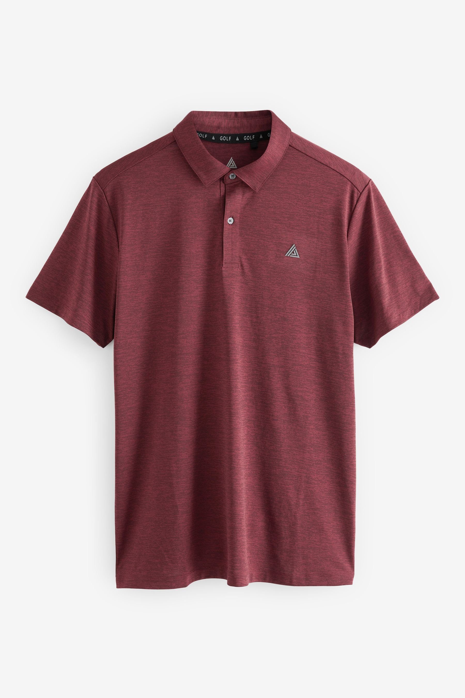 Burgundy Red Next Poloshirt (1-tlg) Active Polohemd Golf Next