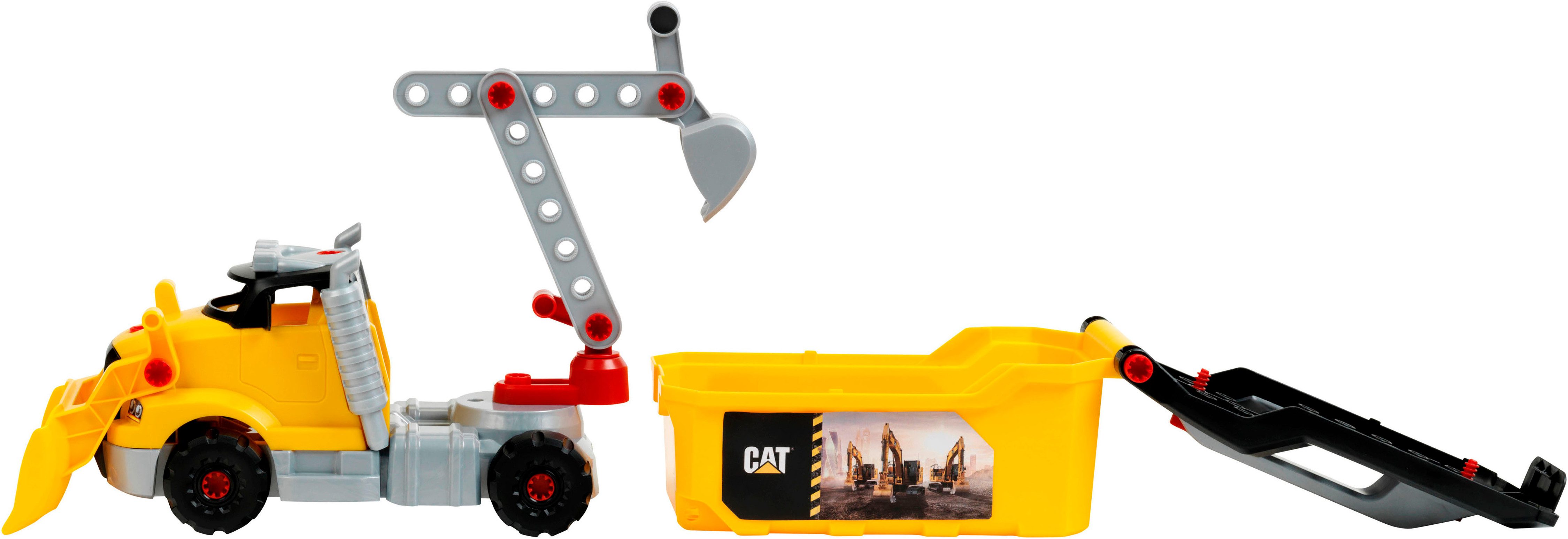 Klein Spielzeug-LKW Cat® - Schraubtruck Set 4in1, (Set, 96-tlg) günstig online kaufen